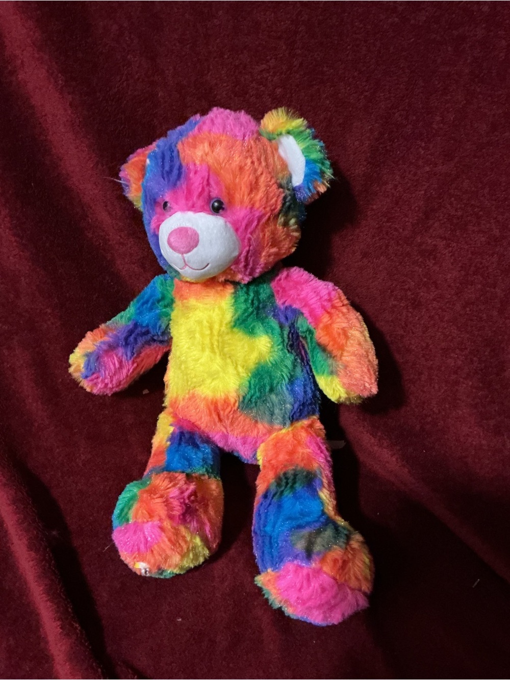 Colorful Rainbow Plush build a Bear - Kids Toy